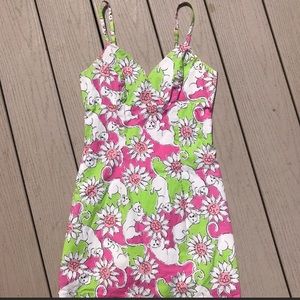 Vintage Lily Pulitzer French Fried Lion Dress